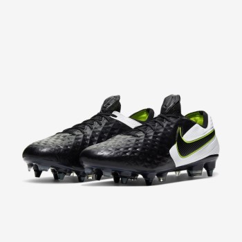 Nike Tiempo Legend 8 Elite SG-PRO Anti-Clog Traction - Női Focicipő - Fekete/Fehér/Fekete